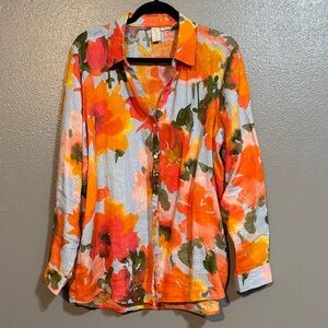 Floral Button-Up Shirt